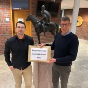 Matthias Ruhle Bürgermeisterkandidat mit Ralf Wübbeler - bei der Übergabe der Unterstützerstimmen